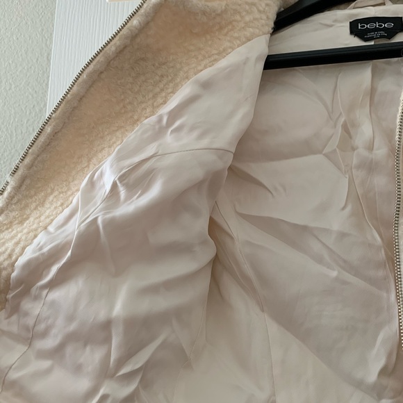 Bebe Wool Biker Jacket - Medium - Picture 4 of 5